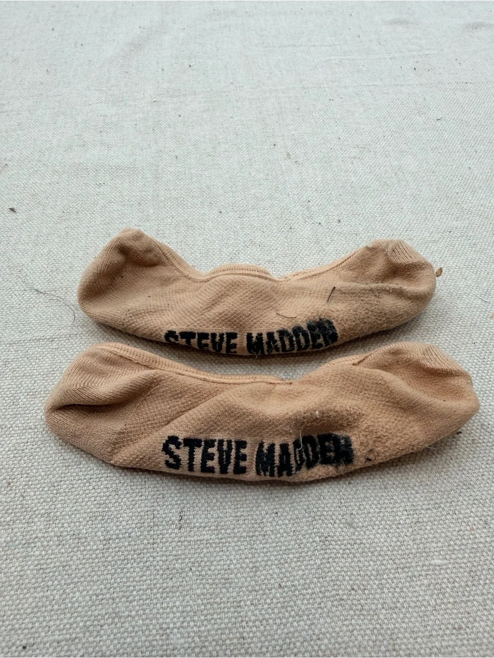 Steve Madden Beige No-Show Liner Socks